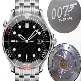 Top Men Mens 50th Limite Watch Sports Watches Automatic Movement Mechanical 007 300M Wristwatches Stainless Steel336g