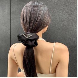 Designer Nylon Elastic headbands Hair Rubber bands Pony Tails Holder For Women Fashion SILK Girls tiaras Sports Fitness Party Outd205I