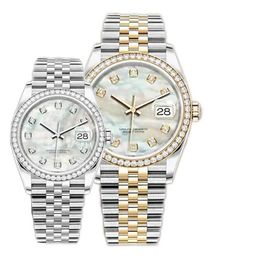 Men's Automatic Movement watch Woman Quartz Watches With Box Super Sapphire waterproof diamond steel wristwatches reloj de lu233R