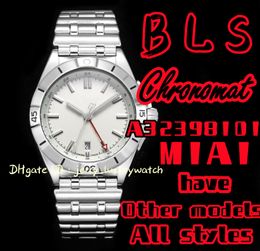 BLS Luxury Men's Watch Mechanical Timing A32398101M1A1 Chronomat Automatic GMT 40mm, etc.2836 GMT Movement! Steel strip commerce one