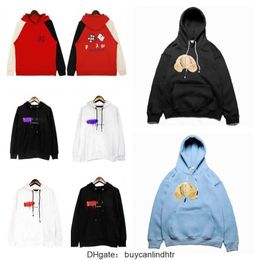 Designer Clothing Fashion Sweatshirts Palmes Angels Broken Tail Shark Letter Flock Embroidery Loose Relax Men's Women's Hooded Sweater Casual Pullover jacket