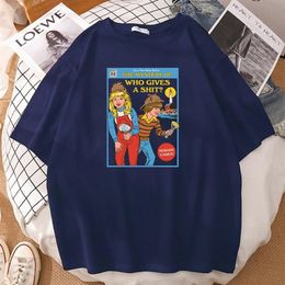 Men's T-Shirts The Mystery Of Who Gives Nobody Cares Creative Prints Man T Shirt Vintage Tee Clothes Street Tops Funny Casual315W