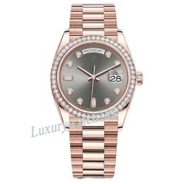 moissanite watches diamond watchs mens womens watch automatic designer watches size 40MM 36MM Stainless Steel Bracelet Sapphire Gl241y