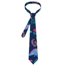 Bow Ties Cute Dinosaur Tie Cartoon Animal Print Classic Elegant Neck For Male Wedding Party Collar Custom Necktie Accessories