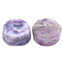 Loose Gemstones Natural Crystal Agate Base Gemstone Bracket Egg Shaped Bottom Support Round Ball Seat Ornaments Drop Delivery Jewellery Dhevo