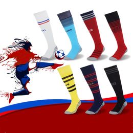 Sports Socks 2224 Adult Kids Professional Soccer Socks Breathable Knee High Long Stocking Non-slip Sports Sock Football Teams Socks 231005