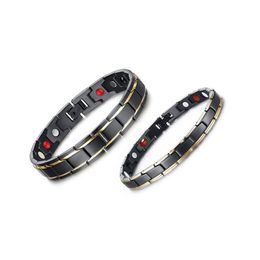 316L Stainless Steel Health Energy Bracelet Men s Titanium Steel Bio Magnetic Therapy Power women's Bangle For couple Fashion227y