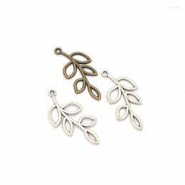 Pendant Necklaces 50 PCS 19 41mm Antique Bronze/Silver Color Vintage Style Metal Alloy Hollow Tree Branch Charm DIY Jewelry Accessorie