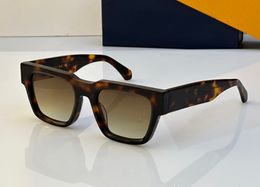 Square Sunglasses Tortoise/Brown Shaded Mens Designer Sunglasses Shades UV400 Eyewear with Box