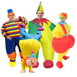 Mascot Costumes Hilarious Circus Iatable Clown Costume Halloween Carnival Role-play Annual Meeting Stage Show Birthday Party Adult Style