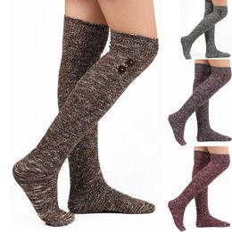 Women Socks Stockings For Button Knee Length Vintage Fashionlong Sock Comfortable Thermal Men Woman Clothing