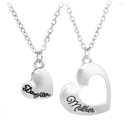 Pendant Necklaces 2pcs Fashion Jewelry Birthday Elegant Stylish Heart Charm Dating Women Necklace Gift Zinc Alloy Cut Out Party Mother