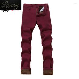 Men's Pants Plus Size Casual Warm Fleece Lined Winter Stretch Black Long Big Large Jogger Male Trouser 42 44 46 40 38