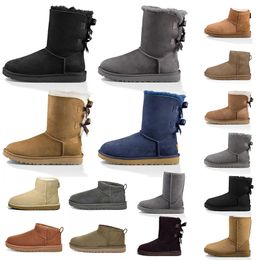 Designer-Ultra-Mini-Stiefel, Winter, Australien, Ugge-Hausschuhe, Plattform, hässliche Damen-Pelz-Tasman-Slipper, Tazz, Senfkörner, Schaffell, echtes Leder, klassische Uggly-Schuhe
