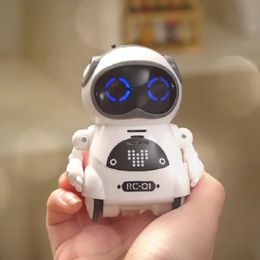 Intelligence toys 939A Pocket Robot Talking Interactive Dialogue Speech Recognition Record Singing Dancing Telling Storey Boy Girl Toys Kawaii Gift 230928