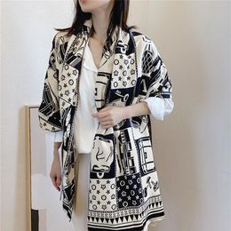 Scarf Lady New style Imitation cashmere European and American tassels double-sided thickened warm air conditioner in autumn and wi255r