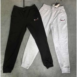 Designer Pure Cotton Pants Balencaigaity Sports Fashion And Leisure Men And Women Alike Hoodies Add Letters To The Leg Not Jeans Jean Black 2023