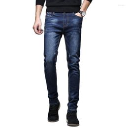 Men's Jeans Batmo 2023 Arrival High Quality Casual Slim Elastic Men Pencil Pants Skinny 1019