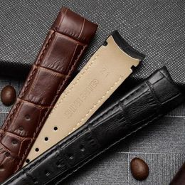 Watch Bands High Qualit Curve End Watchband For BL9002-37 05A BT0001-12E 01A Strap 20mm 21mm 22mm Black Brown Cow Leather Band339F