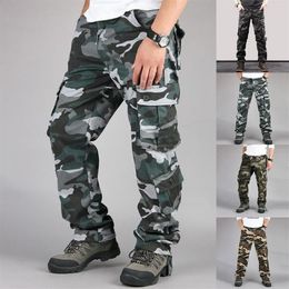 Camouflage Cargo Pants Joggers Militar Men Trousers Hip Hop Army Camo Spodnie Meskie Man Cotton Sweatpants Kargo Ropa281j