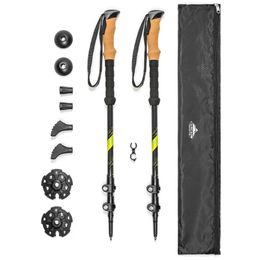 Trekking Poles Carbon Fibre Quick Lock Cork Grip Collapsible Walking or Hiking Stick Expandable to 54" 231005