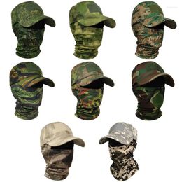 Ball Caps Military Hood Tactical Army Baseball For Men Women Summer Snapback Sun Hats Camouflage Balaclava Full Face Headgear Cover