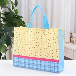 Gift Wrap Multiple Clothing Shopping Handbags Education And Training Non-woven Fabric Bags Covered With Film Commercial Folding