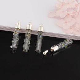 Pendant Necklaces 6PCS Dasiy Vials Glass Vial Miniature Wishing Bottle Name On Rice Art Pendants