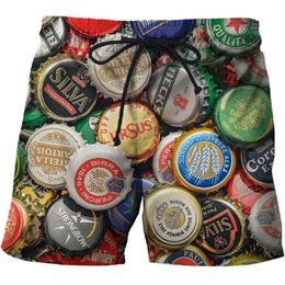 3d Beer cap Quick Dry Summer Mens Siwmwear Men Beach Board Shorts Briefs Women Swim Trunks Surf Shorts Beach size s-6xl2629