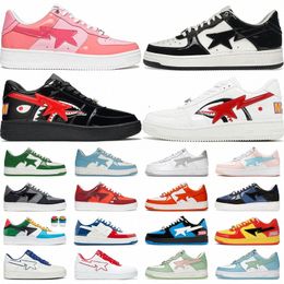 Sk8 Low Sneakers Patent Leather Black White Blue Casual Shoes Women Men Camouflage Skateboarding jogging Sports Star