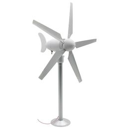 Decorative Objects Figurines The 5 blade Micro Wind Model Three phase Permanent Magnet Brushless Outdoor Science and Education Windmill DIY 230928