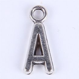 New fashion antique silver copper plated metal alloy selling A-Z Alphabet letter A charms floating 1000pcs lot #01x241R