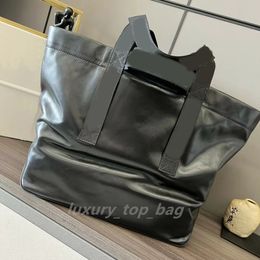 Fashion Bags Folding Shopping Calfskin Tote Brand Double handle lightweight tote bag Zipper inside pocket Large capacity canvas lined tote bag