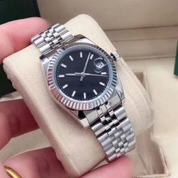 High quality gold fashion ladies dress watch 31mm date sapphire automatic mechanical watches Stainless steel bracelet Casual women254F
