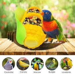 Other Bird Supplies Parrot Food Box Cage | Corn Shape Birds Feeder Bowl Feeding Anti-Splashing Cup For Most