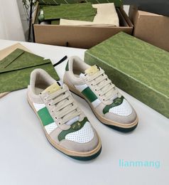 New Designer Luxury Casual Shoes Screener embellished canvas-trimmed leather sneakers