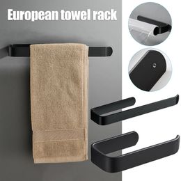 Towel Racks Toilet paper holder adhesive single column paper roll paper towel simple design without drilling kitchen household frame 230927