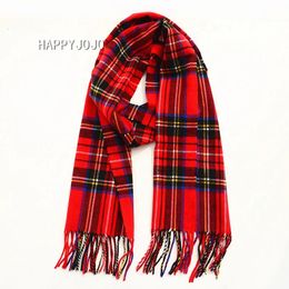 Scarves Classic red plaid children scarf warm winter small narrow shawl women ladies lovely fashion casual scarves for child boy girl 231005