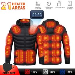 Areas Heated Jacket Usb Winter Warm Electric Heating Hunting Cotton Padded Clothes Coats Size S Xl