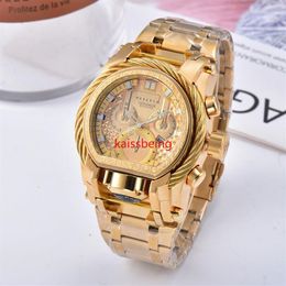 Drop Top Quality Men Quartz Watch 52MM Wristwatch Undefeated Reloj Relogio328y