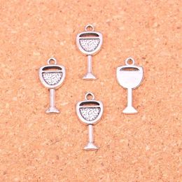 156pcs Antique Silver Plated wine glass Charms Pendants for European Bracelet Jewelry Making DIY Handmade 20 9mm315L