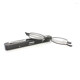 Sunglasses ROLIPOP Mini Reading Glasses Men Pen Clip Case Presbyopic Golden Magnifier Eyewear Small For Women