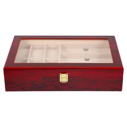 Watch Boxes Jewelery Organiser Storage Box Gloss Case Double Layer Painted Travel Lock