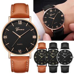 Geneva Classic Luxury Business Unisex Women Ladies Stainless Steel Analog Quartz Analog Wrist Watch Whole Drop T19317J