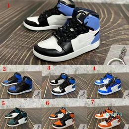 Stereo Sneaker Keychain Woman Men Kids Key Ring Gift Luxury Shoes Keychains Car Handbag Key Chain Basketball Shoes Key Holder325b