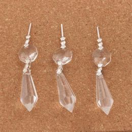 30pcs lot Large Clear Chandelier Glass Crystals Lamp Prisms Parts Hanging Drops Pendants Jewellery Findings Components284W