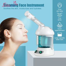 Steamer Face Vaporizer Vapour Mist Vaporizador Steamer Skin Care Relax Moisturiser Beauty Aroma Herbal Steaming Face Spa Tool 230928