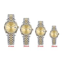 Mens Watches 31 36 41MM Mechanical Automatic Full Stainless steel Luminous Waterproof Quartz luxe Women Watch Couples Style Classi360p