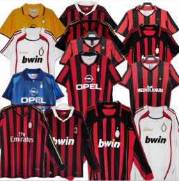 91 95 96 97 Retro shirts SOCCER JERSEYS Gullit 02 03 12 14 15 Maldini Van Basten football KAKA Inzaghi 06 07 PIRLO SHEVCHENKO BAGGIO JERSEY