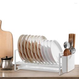 Kitchen Storage Large Dish Drainer Plate Drying Rack Utensil Holder For Cutting Boards